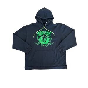 Strike Oil - Snake Sweatshirt in Black & Neon Green